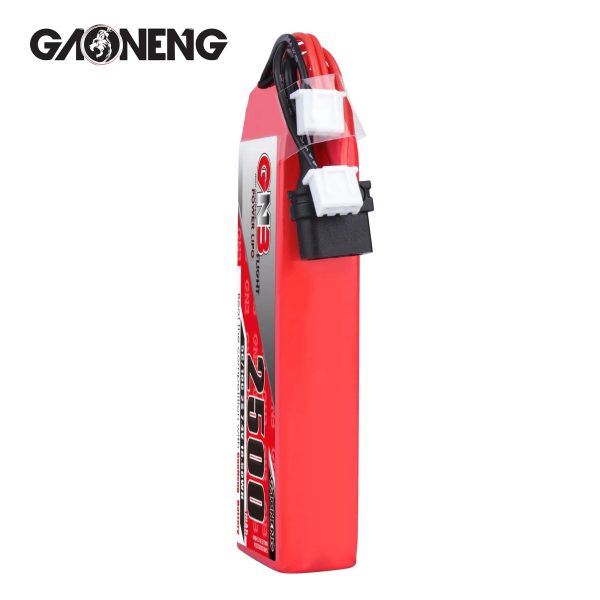 GNB LiPo Battery 2S 2500MAH 7.4V 5C 10C for FrSky X9D plus 2019 new edition XT60 XH2.54 connector Online now - Image 2
