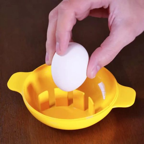 IncrediEgg Microwave Egg Cooker Poacher Scramble Omelet Eggwich Maker with Silicone Handles Yolk Separator and Shell Cracker, 2 Pack Online Hot Sale - Image 3