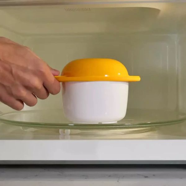 IncrediEgg Microwave Egg Cooker Poacher Scramble Omelet Eggwich Maker with Silicone Handles Yolk Separator and Shell Cracker, 2 Pack Online Hot Sale - Image 2