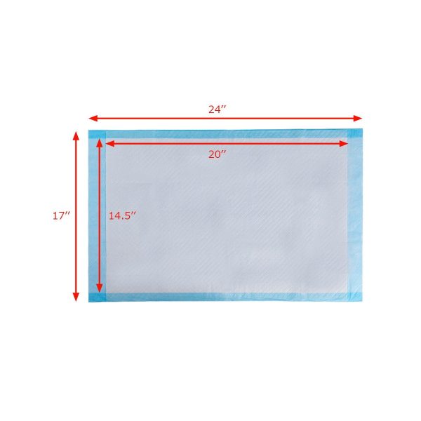 Puppy Pee Pads with 5-Layer Leak-Proof Design and Quick-Dry Surface with Odor-Control Carbon 17 x 24 Inch, 50 Pack Discount - Image 4
