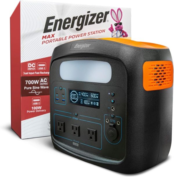 Energizer 960W MAX Portable Power Station, LiFePO4, Solar Generator, 110V 700W Pure Sine Wave AC Outlet, USB-C PD 100W, LED, Perfect for Outdoor Use, Home Emergency, Power Outages, RV, Camping, CPAP Discount