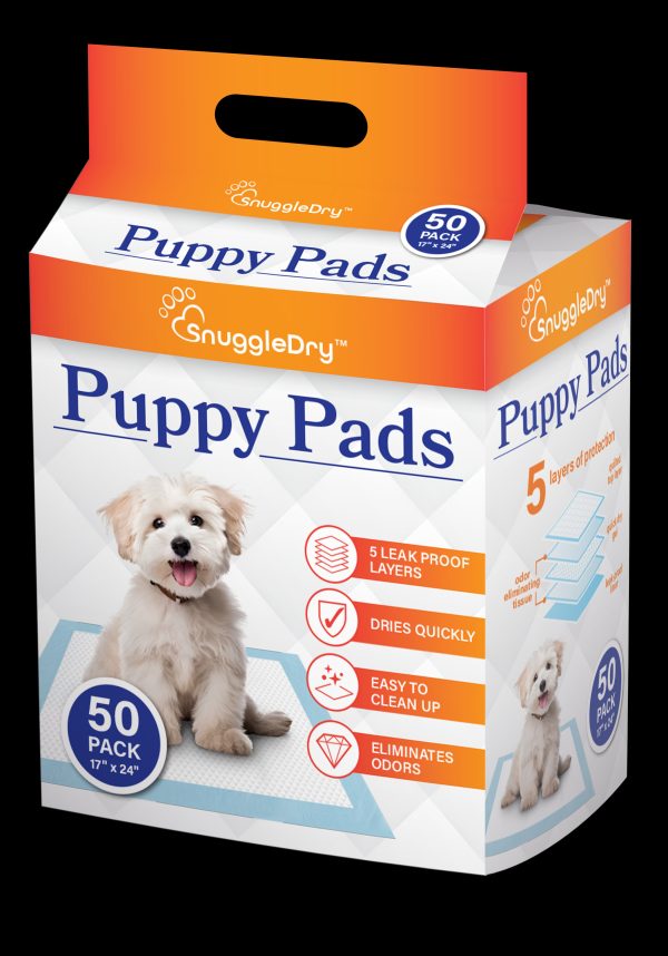 Puppy Pee Pads with 5-Layer Leak-Proof Design and Quick-Dry Surface with Odor-Control Carbon 17 x 24 Inch, 50 Pack Discount - Image 2